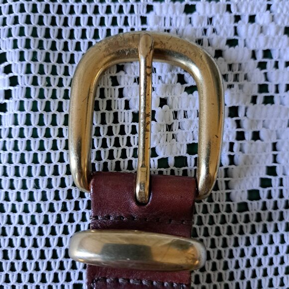 💙Coach Modern Brown Braided Leather Belt Size 38 - Picture 5 of 6